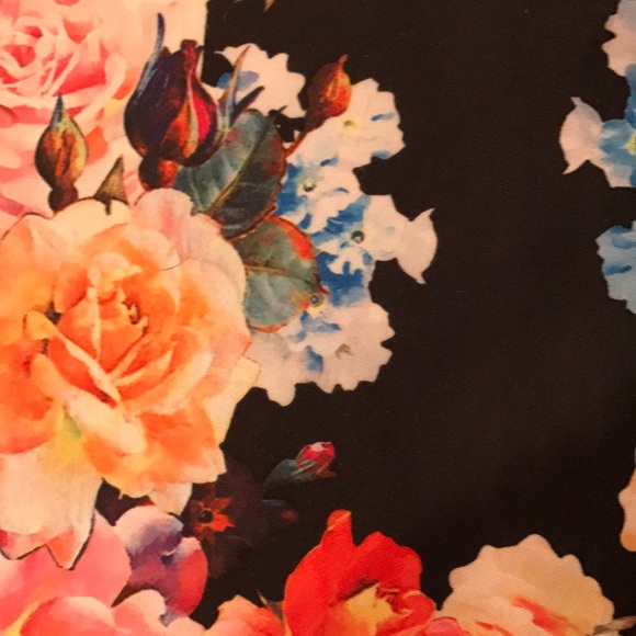 LN Stella Parker Floral Sleeveless Dress with full skirt Cut-Out Back SZ: 12 - Picture 6 of 7